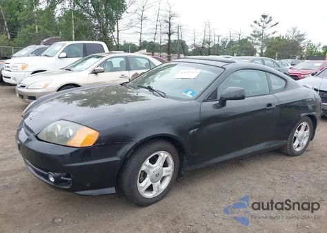 2003 Hyundai Tiburon Gt V6 z USA, uszkodzony, nr VIN KMHHN65FX3U087872